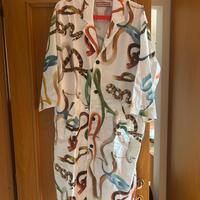 Night Shirt Snakes White - Satin Morning