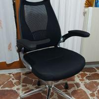 Sedia da ufficio girevole ergonomica poltrona pc