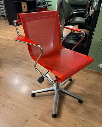 Sedie ufficio girevoli rosse