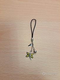 Ciondolo argento farfalla e chiave