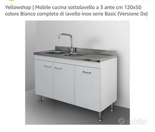 Mobile cucina sottolavello a 3 ante cm120x50 Nuovo