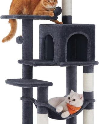 Albero per Gatti, M Grigio scuro (45X35X112 cm)
