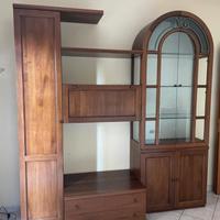 Parete attrezzata e portabottiglie