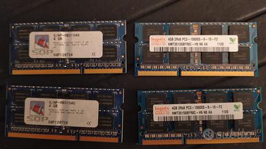 Memoria RAM mac book pro slot da 4GB