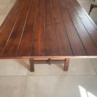Tavolo da pranzo in legno massello stile rustico