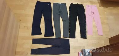 5 leggings da bambina | Taglia 134-140 (9-10 anni)