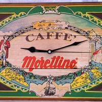 Orologio pubblicitario Caffè Morettino - Legno