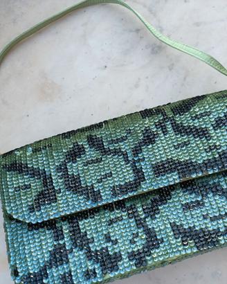 borsa paillettes animalier