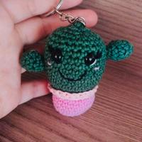Portachiavi amigurumi piantina grassa 