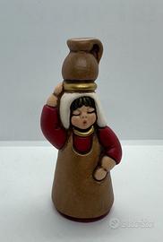 Portatrice d'acqua Presepe Classico Thun Rosso