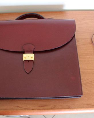 Borsa vera pelle cuoio avvocato medico NUOVA!