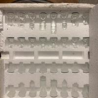 Scacchiera vetro lucido e satinato