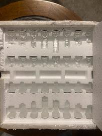 Scacchiera vetro lucido e satinato