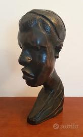 Busto tribale africano ebano