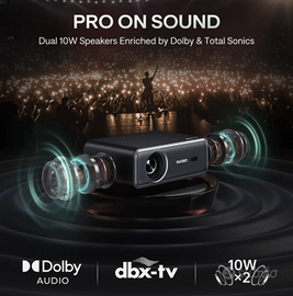 AURZEN EAZZE D1 Pro Proiettore 4k Netflix Certific