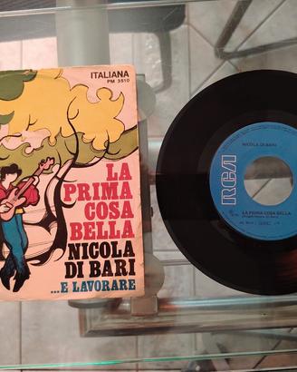 45 giri Nicola di Bari - La prima cosa bella