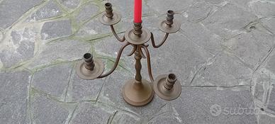 candelabro vintage in ottone 