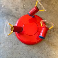 Lampadario con tre faretti in plastica