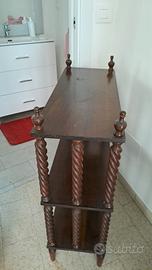 mobiletto in legno 3 piani