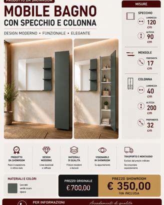 Mobile bagno ex esposizione  showroom