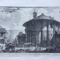 Incisione Piranesi-Colosseo Arco Costantino XIXsec