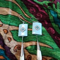 orecchini porcellana