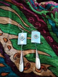 orecchini porcellana