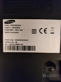 TV  Samsung Full HD - Modello UE22D5000