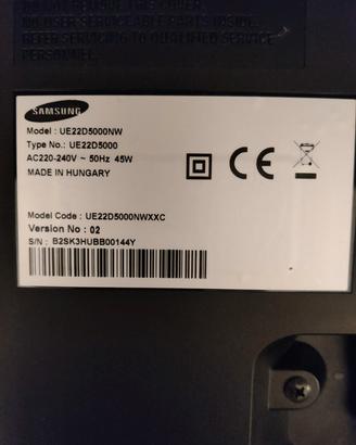 TV  Samsung Full HD - Modello UE22D5000