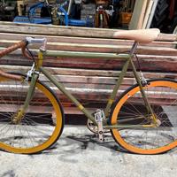 Bici fixed gear vintage custom 28” - verde oliva