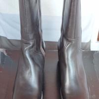 Stivali da donna, testa di moro con zeppa tg 40