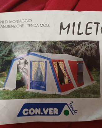 Tenda Campeggio Con.Ver Mileto 5 Posti 2 Camere