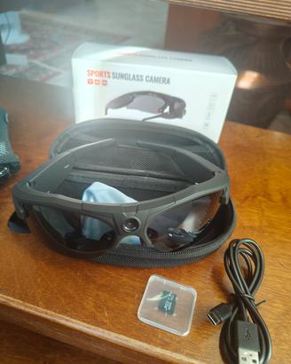 Occhiali sportivi da sole con Action Cam 4K WiFi 