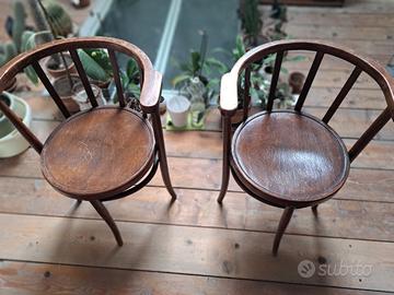 Set 2 sedie - seggiolone antiche