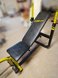 panca piana / inclinata con leg extension / curl