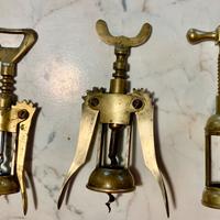 Set 3 Cavatappi Vintage in Ottone