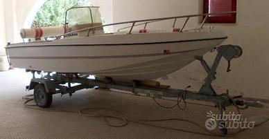 Barca Gobbi Fisherman 15S 4,5m Johnson 60 carrello