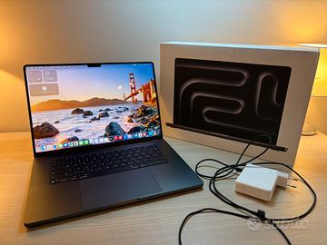 MacBook Pro 16" M3 Pro 18GB RAM 512 GB SSD + Mouse
