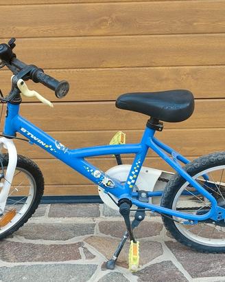 Bici BTWIN Discover 500 16" Blu