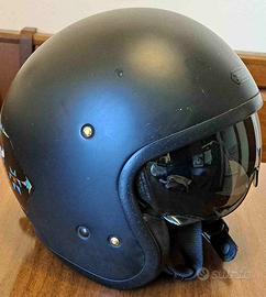 Casco Moto Jet Shoei J.O2 Nero Lucido