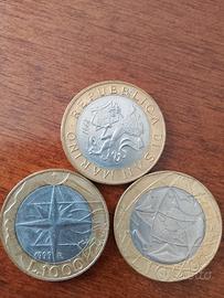 lotto monete 1000 lire