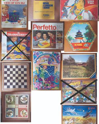 LOTTO GIOCHI DA TAVOLO ANNI 80