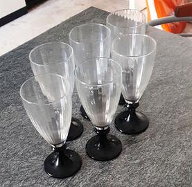 Servizio da 6 bicchieri da liquore vintage
