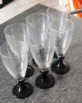 Servizio da 6 bicchieri da liquore vintage