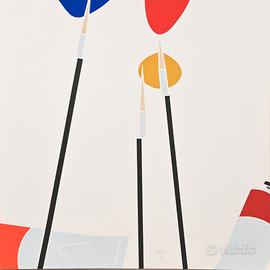 Emilio Tadini Serigrafia 50x50