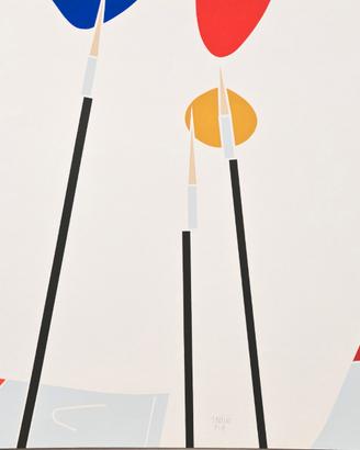 Emilio Tadini Serigrafia 50x50