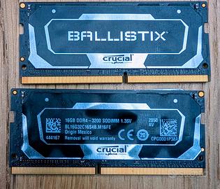 Crucial Ballistix BL2K16G32C16S4B 32GB CL16