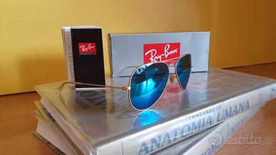 🕶 Ray-Ban Aviator RB3025 112/17 - blu e oro