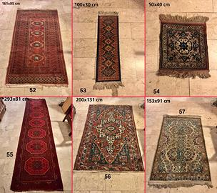 Lotto di 20 tappeti varie misure