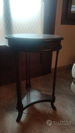 Tavolino tondo in legno